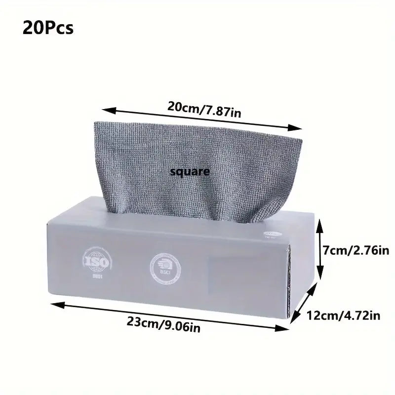 Microfiber Cleaning Clothes - 20 Pieces