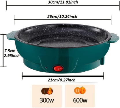 3-in-1 Electric Cooking Pot, Versatile Electric Multipurpose Pan