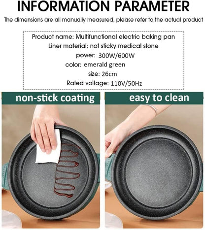 3-in-1 Electric Cooking Pot, Versatile Electric Multipurpose Pan