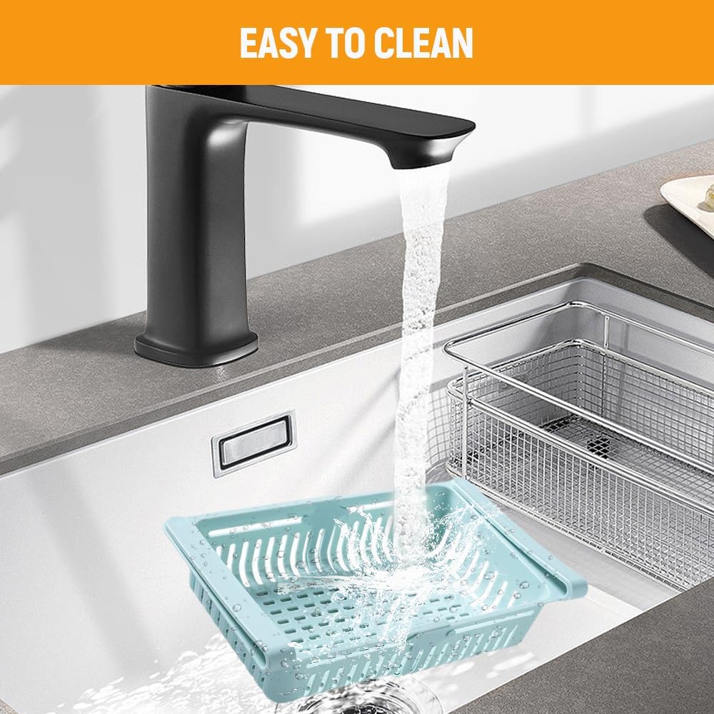 Adjustable Under Shelf Fridge Drawer - 4 Pieces