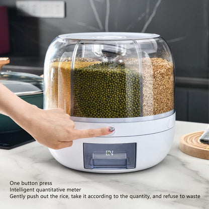 360° Rice and Grain Storage Container Dispenser Set