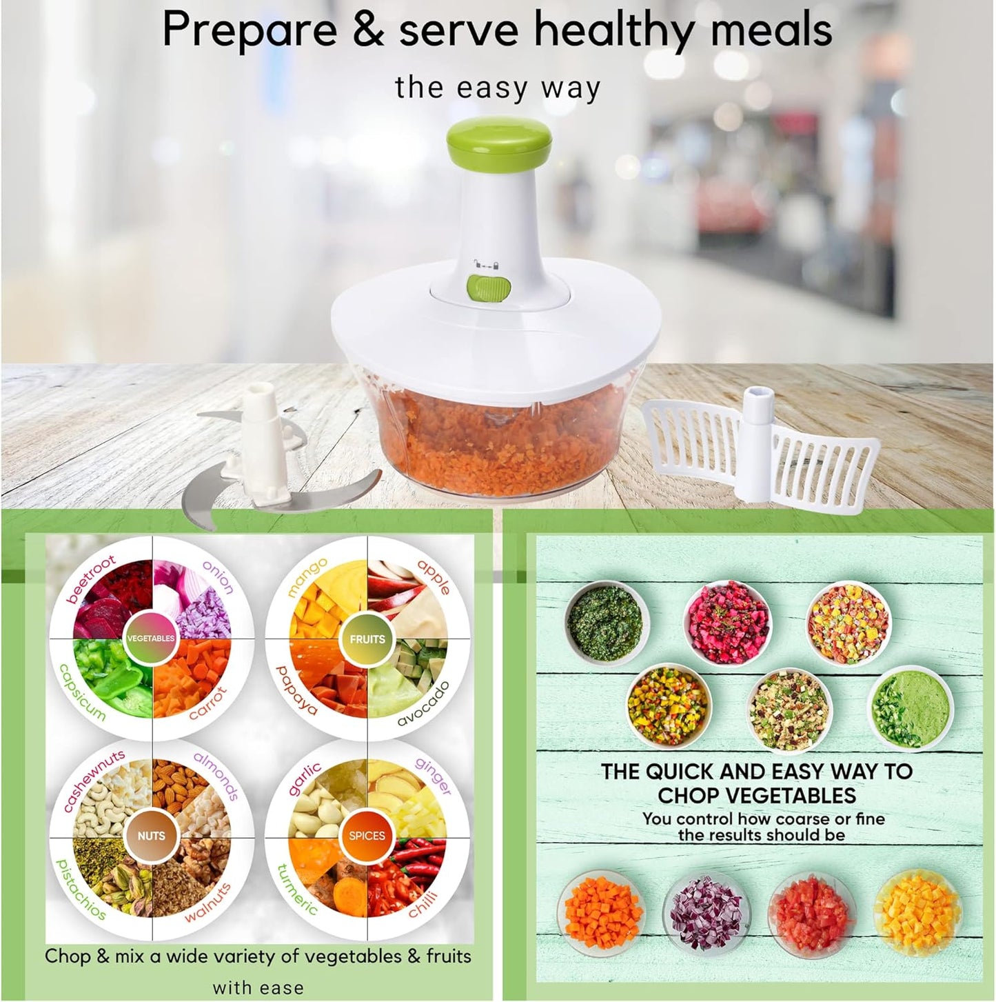 Hand Chopper Vegetable Cutter