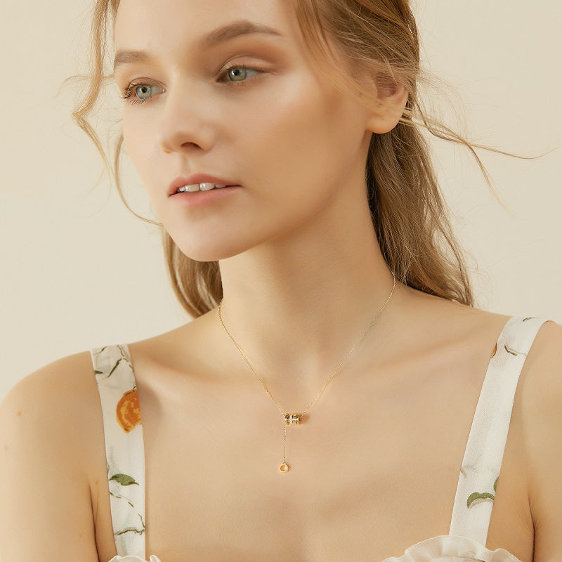 Timeless Gold Bead Pendant