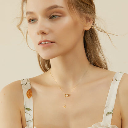 Timeless Gold Bead Pendant